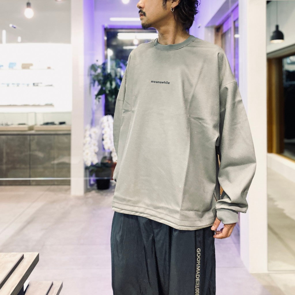 meanswhile | “MW-C1” 1932 “THE DRM” Nova Crewneck #Ash [GOOPI-25AW-SEP-01]