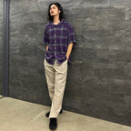 褶襉長褲 - 型號 2- #L-米色 [23SS-WMP-TR05 / 24SSE-WMP-TR02]