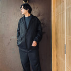 TECH LOOSE 2B JACKET FLANNEL & TECH EASY TROUSERS FLANNEL #CHARCOAL [BJ-32026W / BP-39026W]