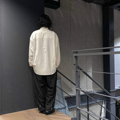 AES | 「G.A.T-01S」 D-Layer Reconstruct Shirt #WHITE [GOOPI-24AW-SEP-06]