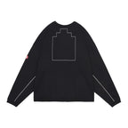 SOLID LOOSE CREW NECK #BLACK [CES28CS12]