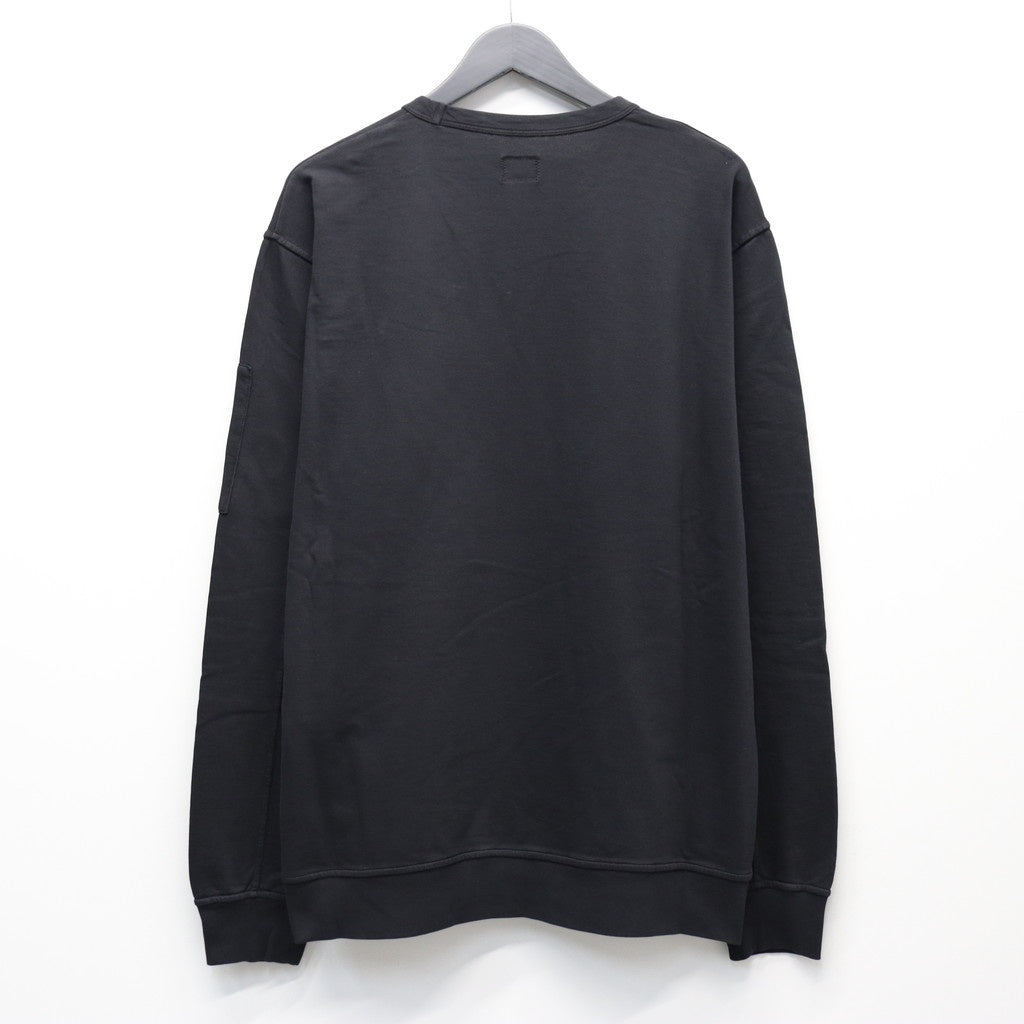LIGHT FLEECE CREWNECK SWEATSHIRT #BLACK 999 [RCCMSS711A-002246G]