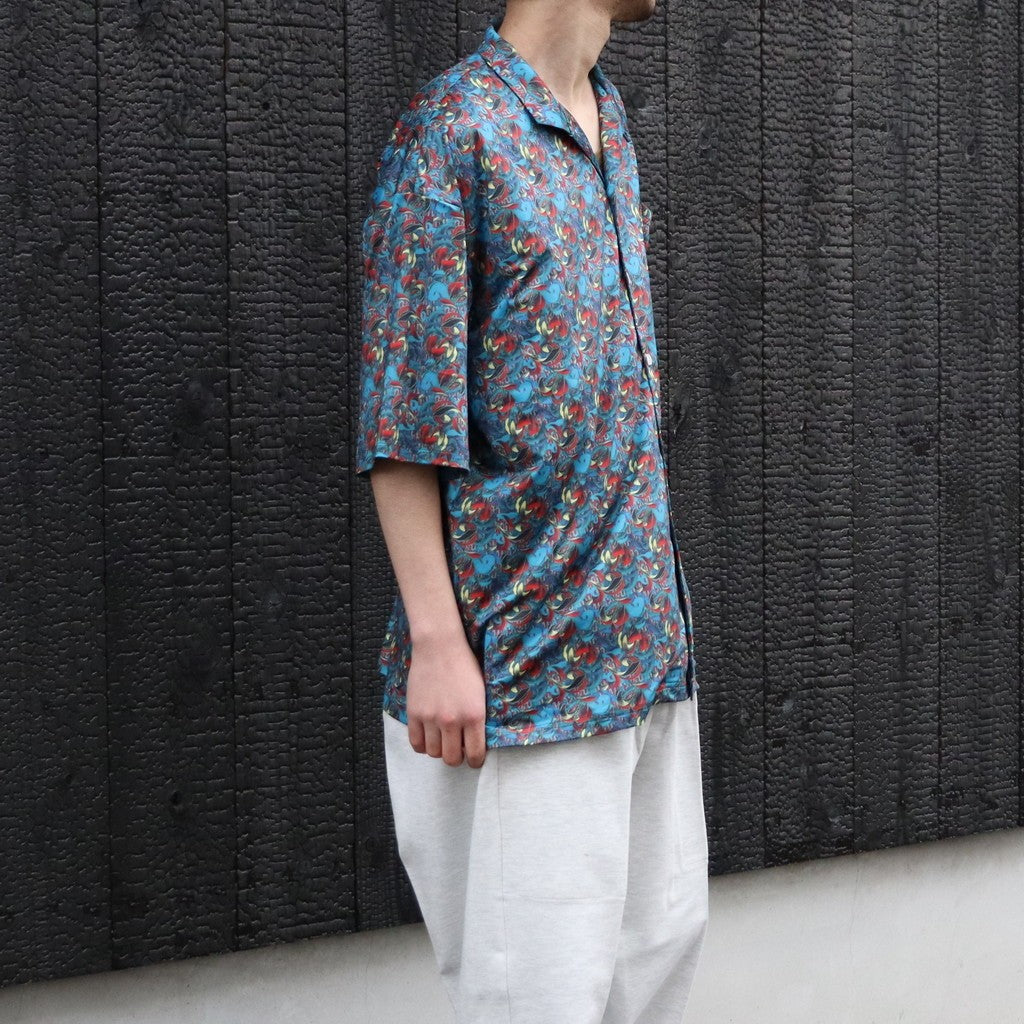JULIEN OPEN S/S SHIRT #Turquoise [26SS-S02]