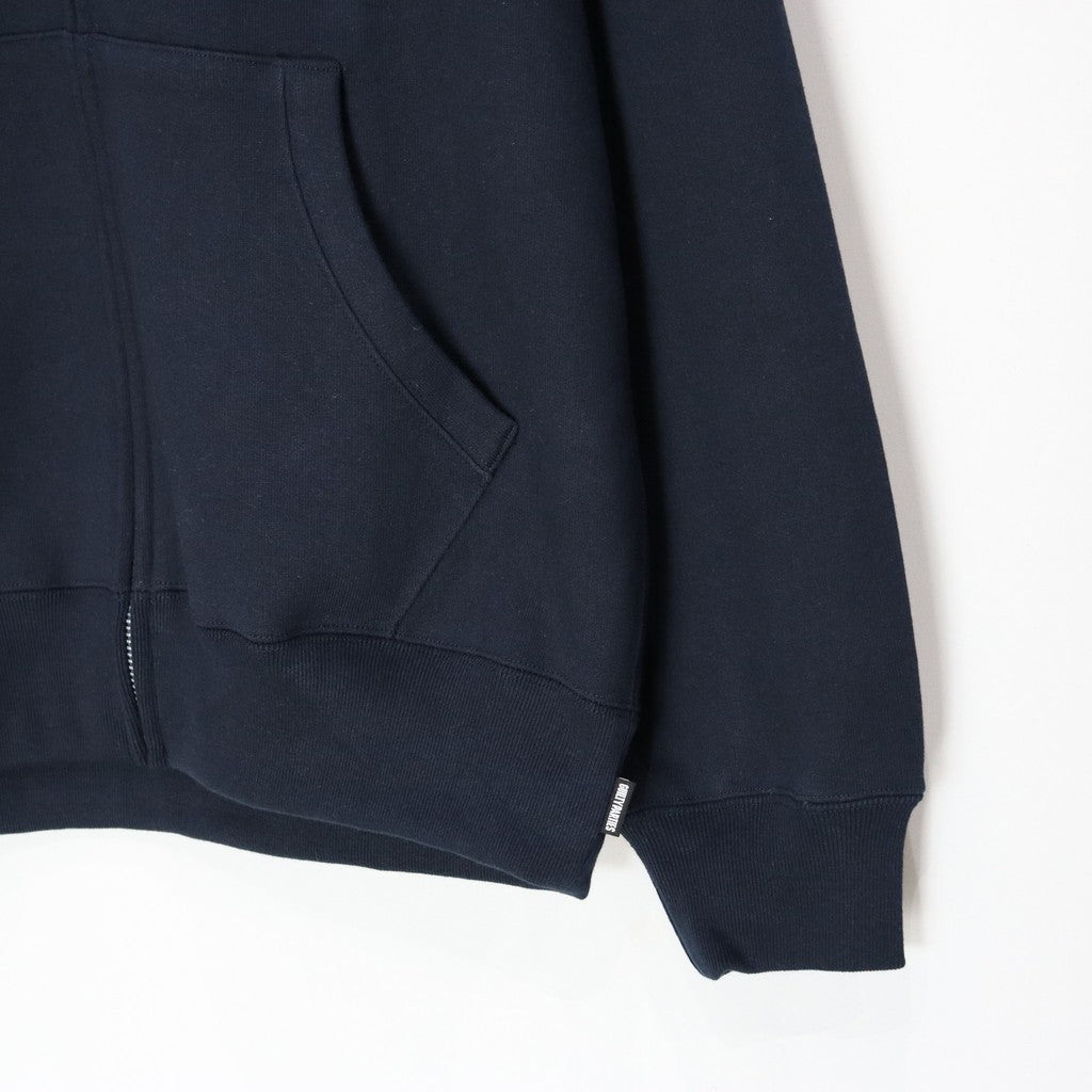 HEAVY WEIGHT FULL ZIP HOODED SWEAT SHIRT #NAVY [25SSE-WMC-SS01]