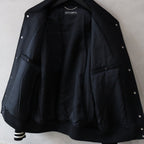 LEATHER VARSITY JACKET -B- (TYPE-2) #BLACK [24FW-WMO-BL16]