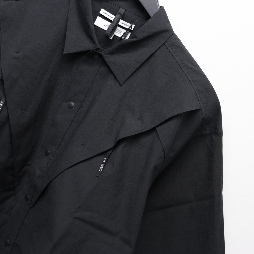 LIGHT WEIGHT DIMENSIONAL SHIRT #BLACK [FST02261U0002]
