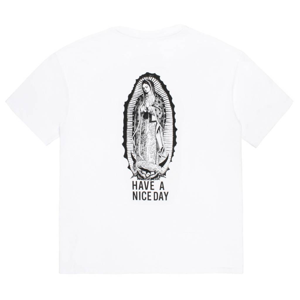 WASHED HEAVY WEIGHT CREW NECK T-SHIRT ( TYPE-1 ) #WHITE/BLACK [26FWE-WMT-WT01]
