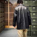 皮革外套（TYPE-2）#黑色 [25FW-WMO-CO04]