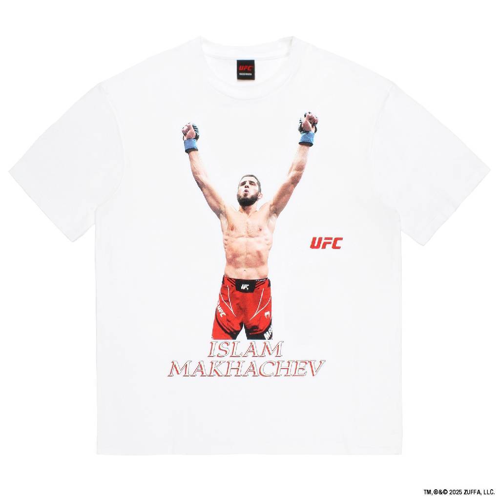 UFC | WASHED HEAVY WEIGHT CREW NECK T-SHIRT ( TYPE-1 ) #WHITE [UFC-WM-WT01]