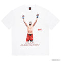 UFC | WASHED HEAVY WEIGHT CREW NECK T-SHIRT ( TYPE-1 ) #WHITE [UFC-WM-WT01]