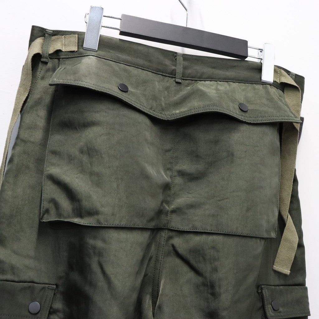 Twist Nylon Cargo Pants (HEAVY NYLON TWILL) #OLIVE [M-P4-PT10]