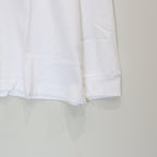 水洗重磅圓領長袖T卹 #白色 [25FWE-WMT-LT01]