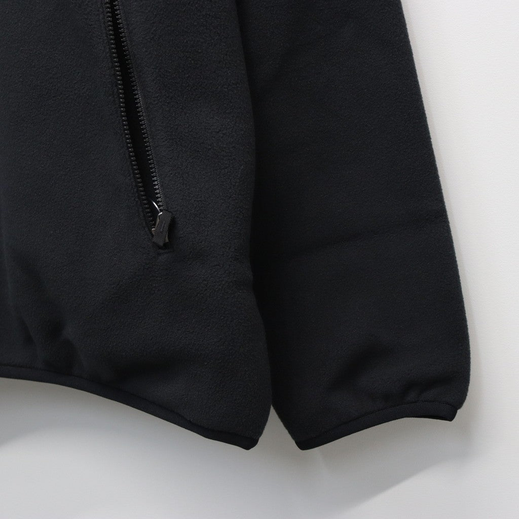 野戰抓絨半拉鍊衫 #K / 黑色 [NL62531]