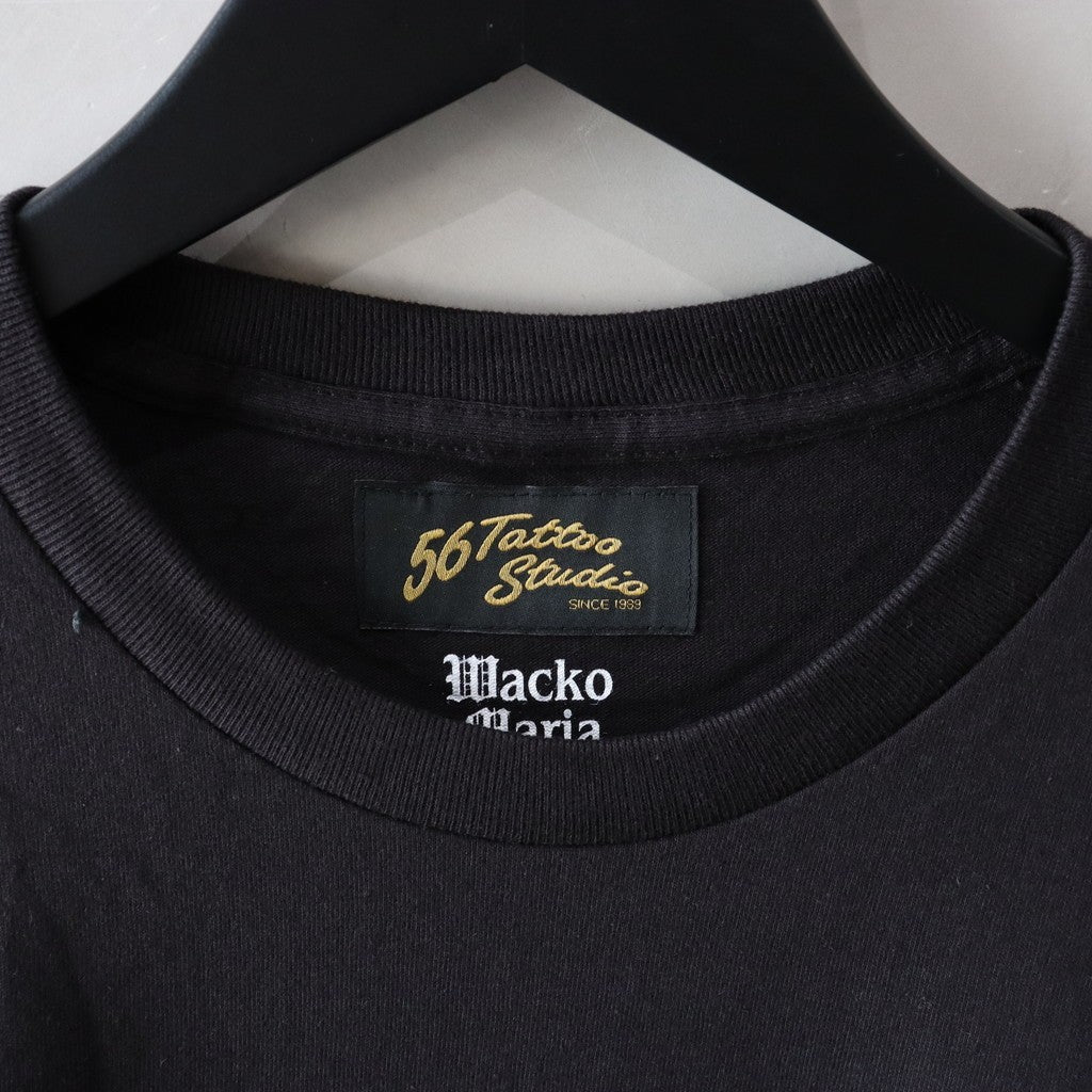 56 TATTOO STUDIO | CREW NECK LONG SLEEVE T-SHIRT #BLACK [56TS-WM-LT02]