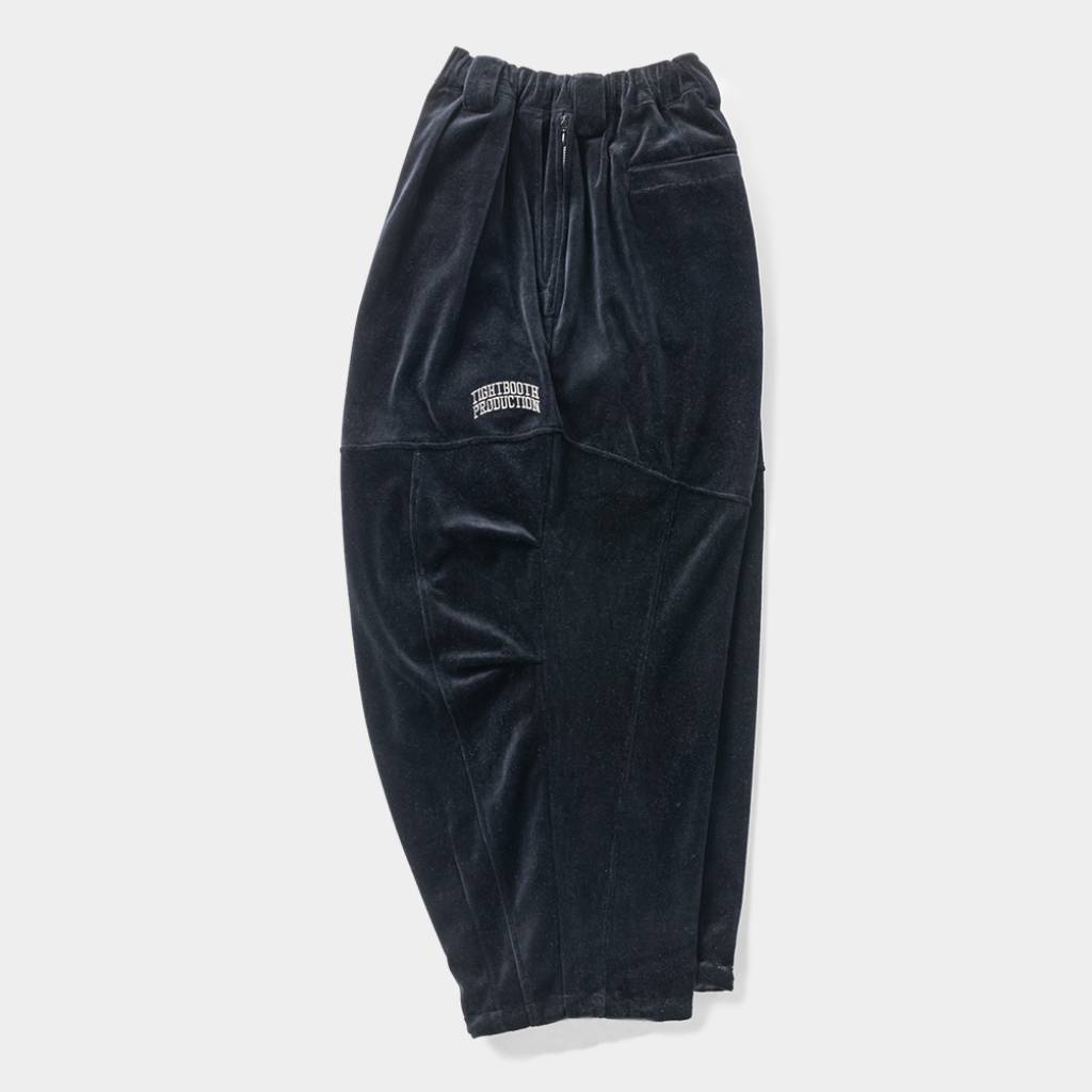 VELOUR BALLOON PANTS #BLACK [FW24-B07]