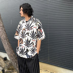 HIGHTTIMES | 短袖夏威夷襯衫 - 類型 2- #白色 [HIGHTTIMES-WM-HI06]