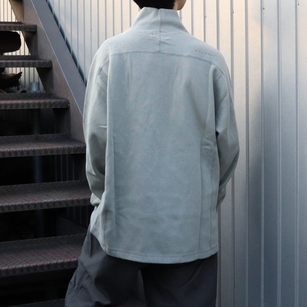 DBL KNIT HALF ZIP LONG SLEEVE #KHAKI [CES28CS16] - cocorozashi