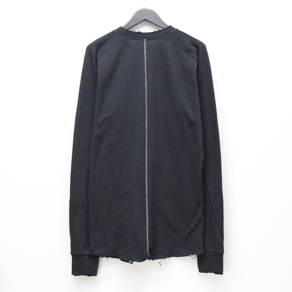 Combat Long Thermal With Damaged (CLASSIC WAFFLE KNIT) #BLACK [M-P2-TP6]