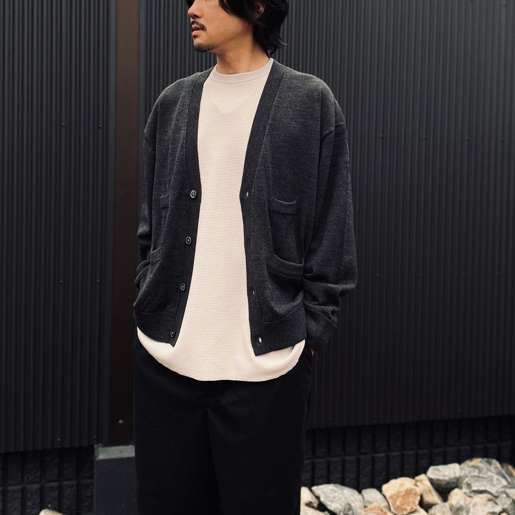 TECH KNIT CARDIGAN Brewed Protein #CHARCOAL [BE-72026W]