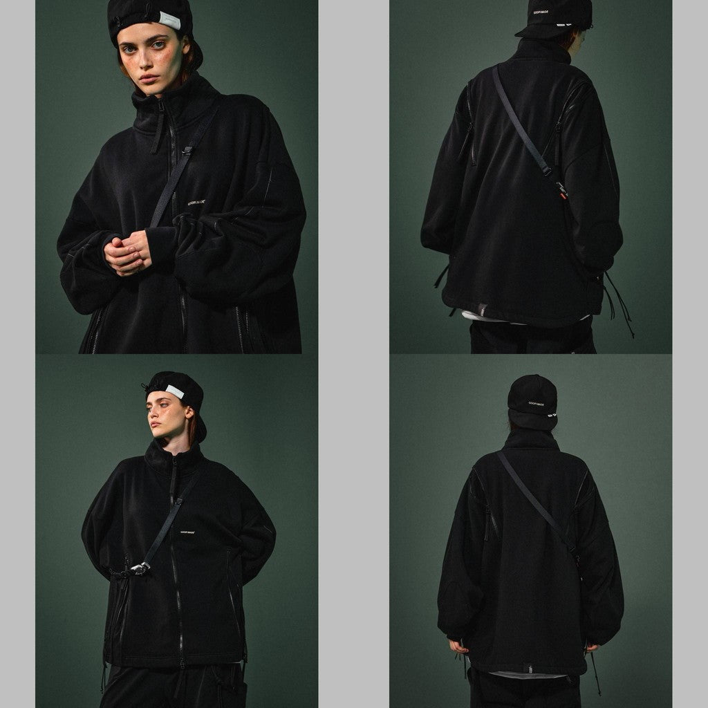 「PTH-01」 SOFTBOX Multi-Zip Cozy Jacket #SHADOW [GOOPI-24AW-NOV-02]