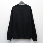 HEAVY WEIGHT CREW NECK SWEAT SHIRT #BLACK [25FW-WMC-SS05]