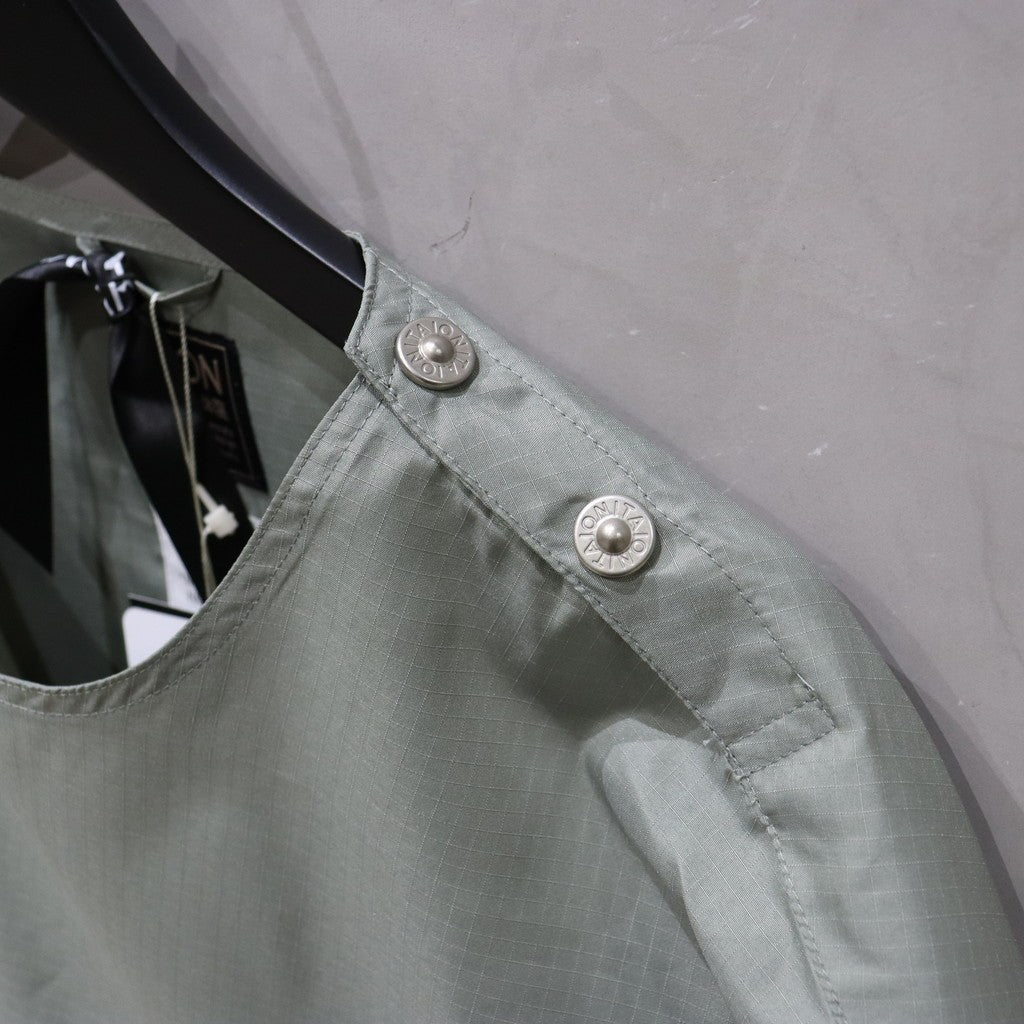 NON DOWN MILITARY HALF SLEEVE CUT SEW #D-SAGE GREEN [TAOIN-CS02NDML-1]