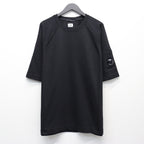 LIGHT FLEECE SHORT SLEEVE SWEATSHIRT #BLACK 999 [20CMSS034A-002246G]