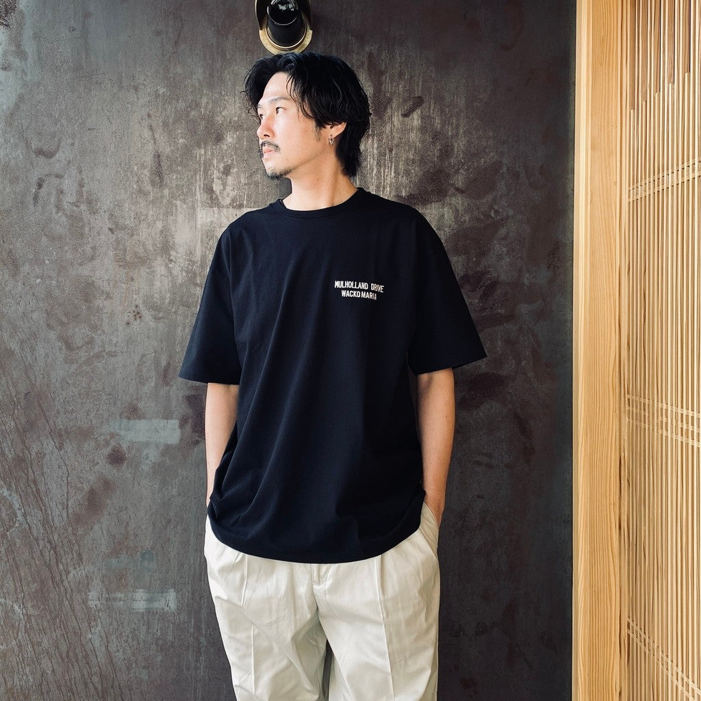 MULHOLLAND DRIVE | WASHED HEAVY WEIGHT CREW NECK T-SHIRT ( TYPE-1