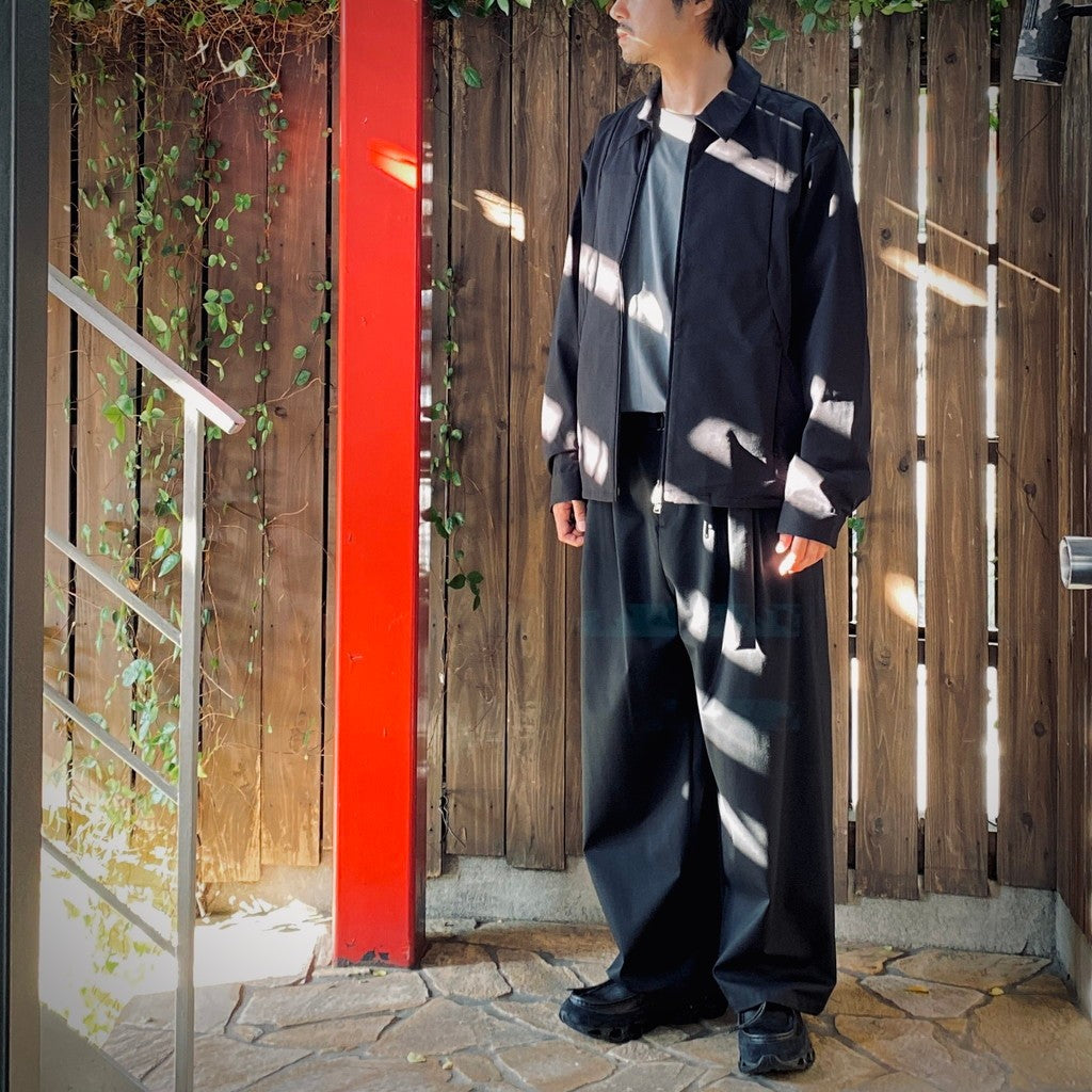 WATERPROOF TECH WOOL WIDE PANTS #Black [FPA03252U0009]