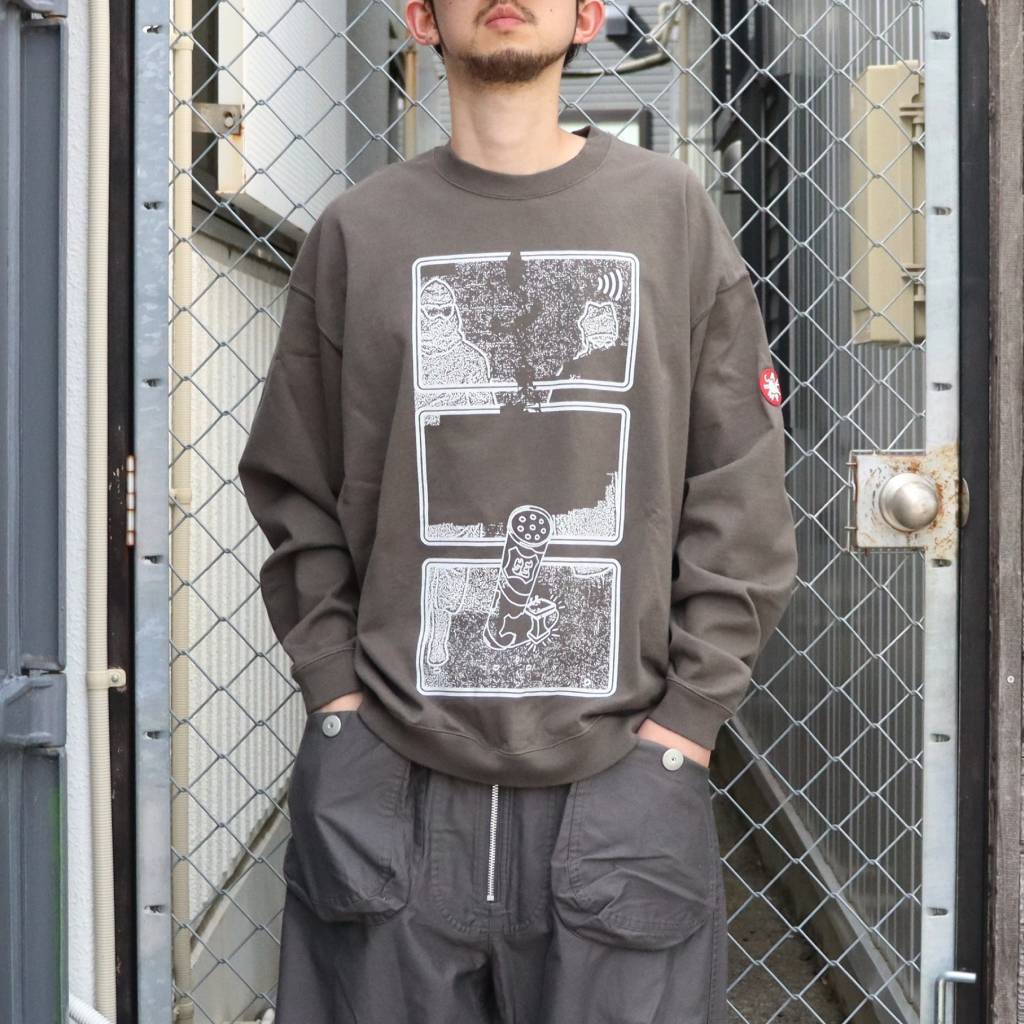 MD Clean Room LIGHT BIG CREW NECK #CHARCOAL [CES29CS28]