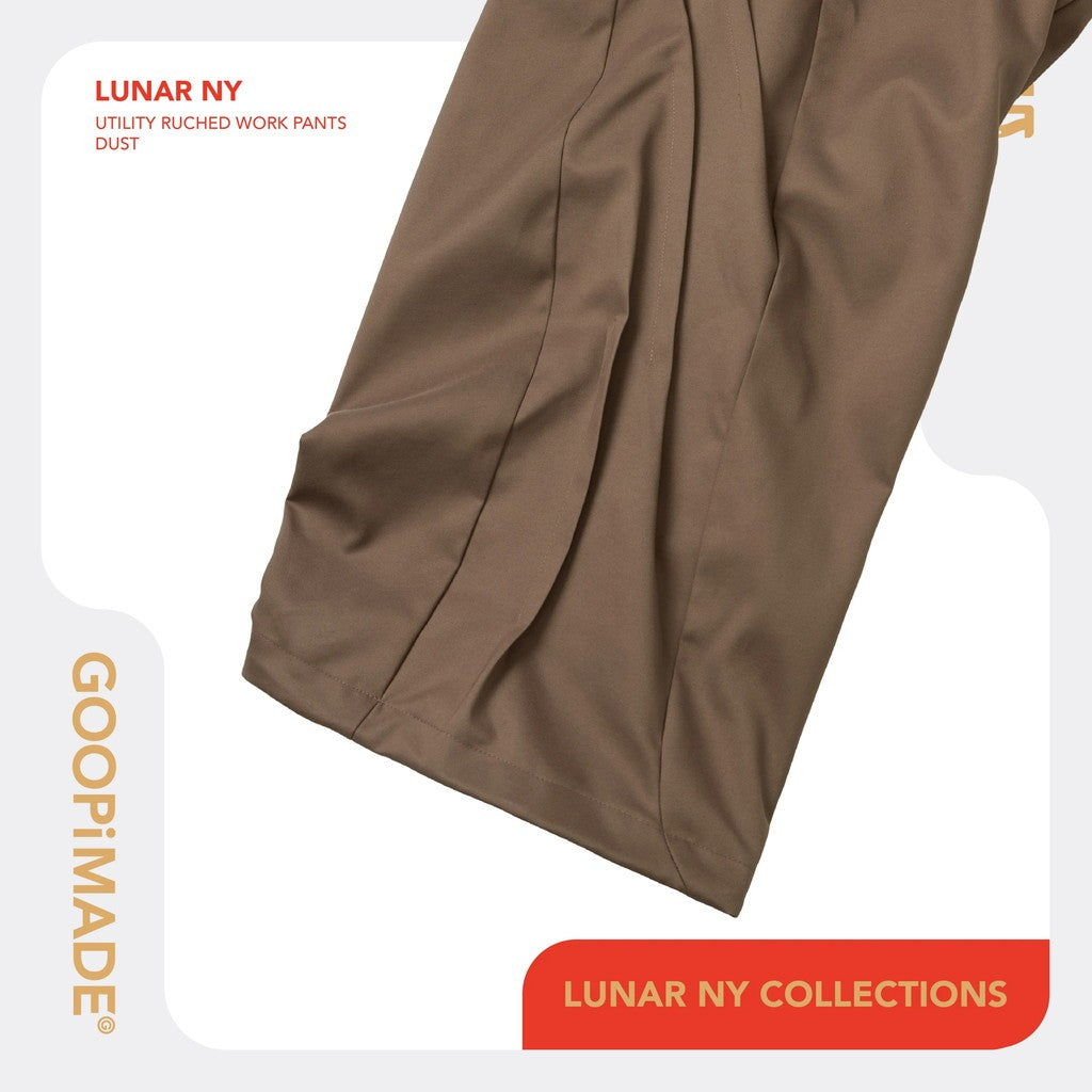 Lunar 26 - Utility Ruched Work Pants #Dust [GOOPI-26SS-FEB-01]