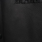 LEATHER VARSITY JACKET ( TYPE-2 ) #BLACK [26SSE-WMO-BL02]