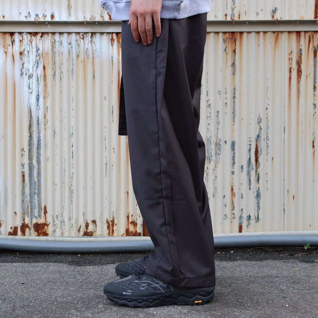 BAGGY SLACKS #Charcoal [FW25-B10] – cocorozashi