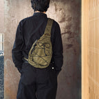 NYLON B CROSSBODY BACKPACK #IVY GREEN 683 [RCCMAC735A]