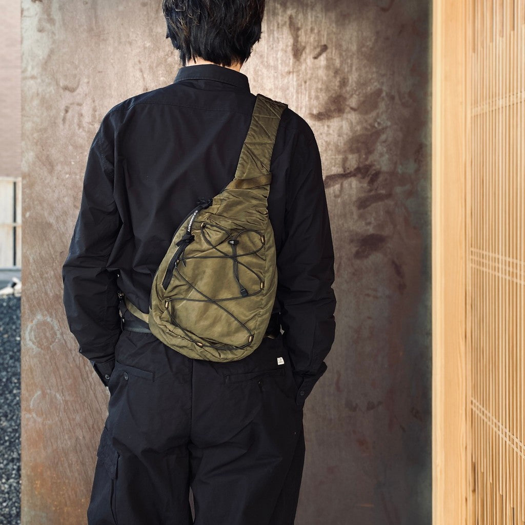 NYLON B CROSSBODY BACKPACK #IVY GREEN 683 [RCCMAC735A]