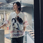 GHOST IN THE SHELL 2 INNOCENCE | Ghost in the Shell | S/S HAWAIIAN SHIRT -TYPE 1- #WHITE [INNOCENCE-WM-HI01]