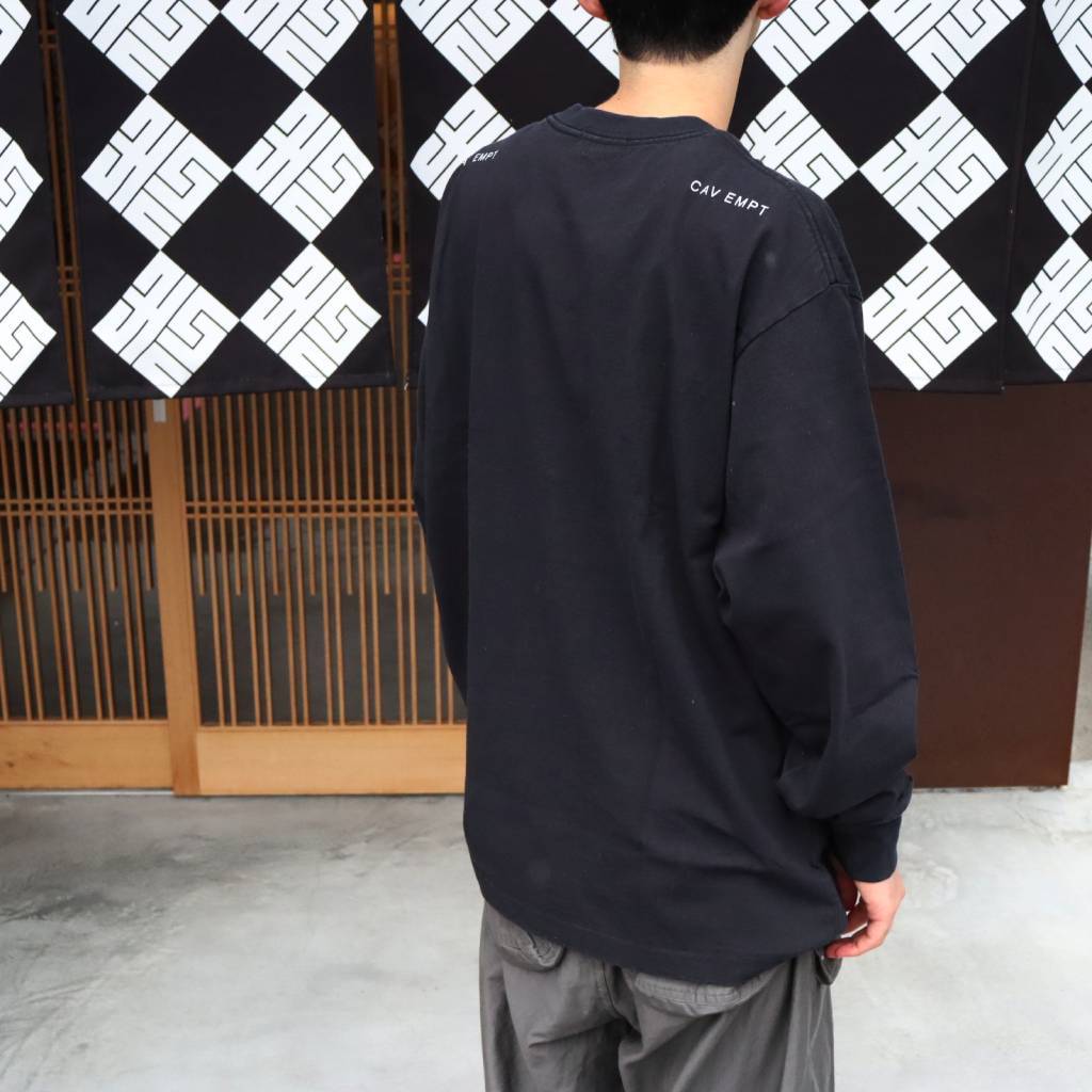 WASHED AS Mere Reality LONG SLEEVE T #BLACK [CES30LT01]