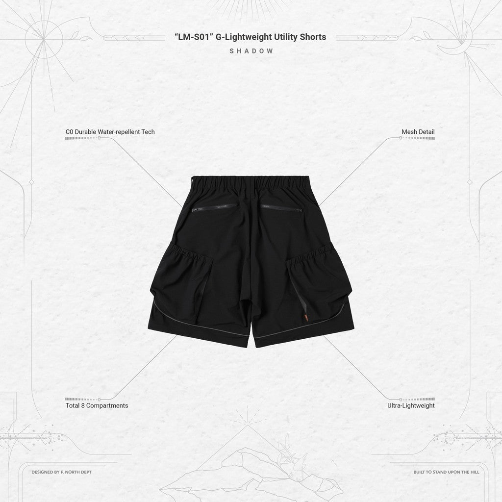 "LM-S01" G-輕便實用短褲 #SHADOW [GOOPI-24SS-AUG-01]