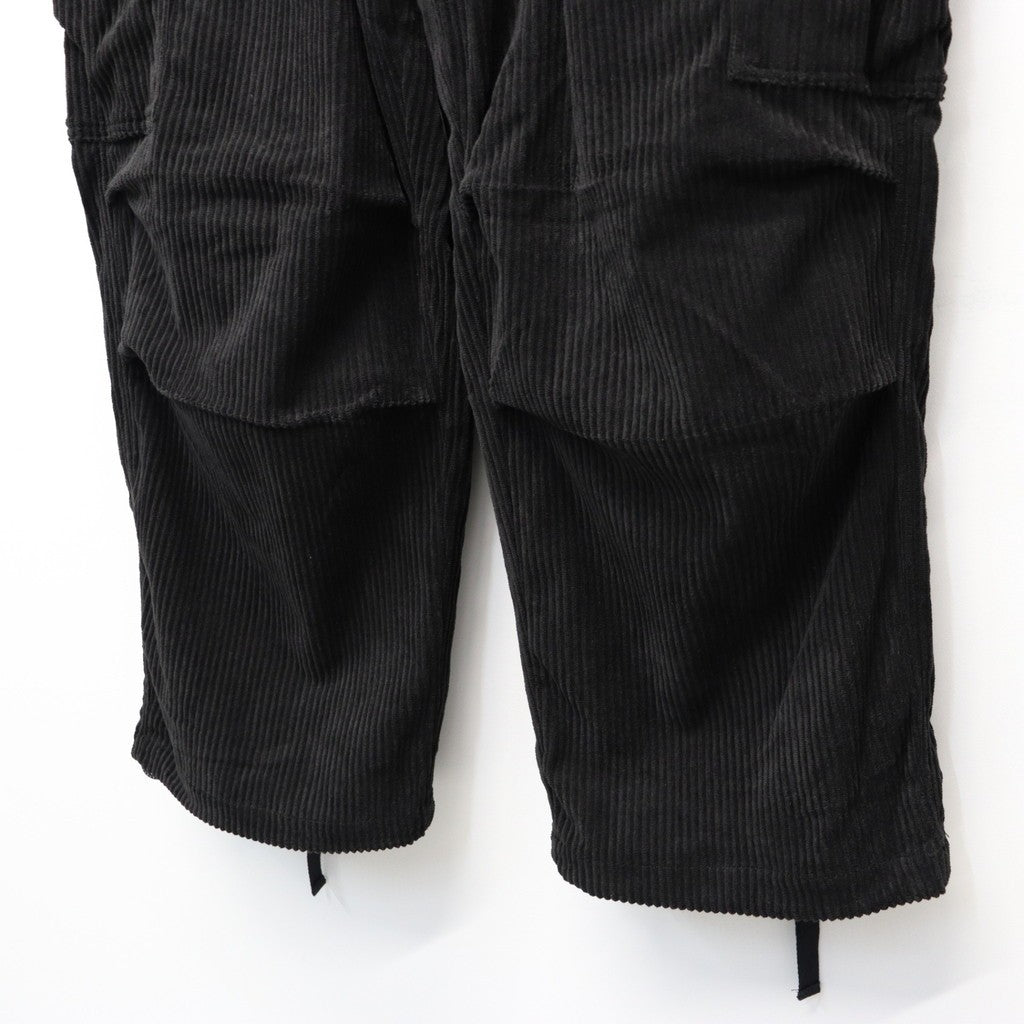 EQUALIZER CORD CARGO PANTS #Black [25FW_B03]