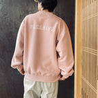 MIDDLE WEIGHT CREW NECK SWEAT SHIRT #PINK [26SS-WMC-SS08]