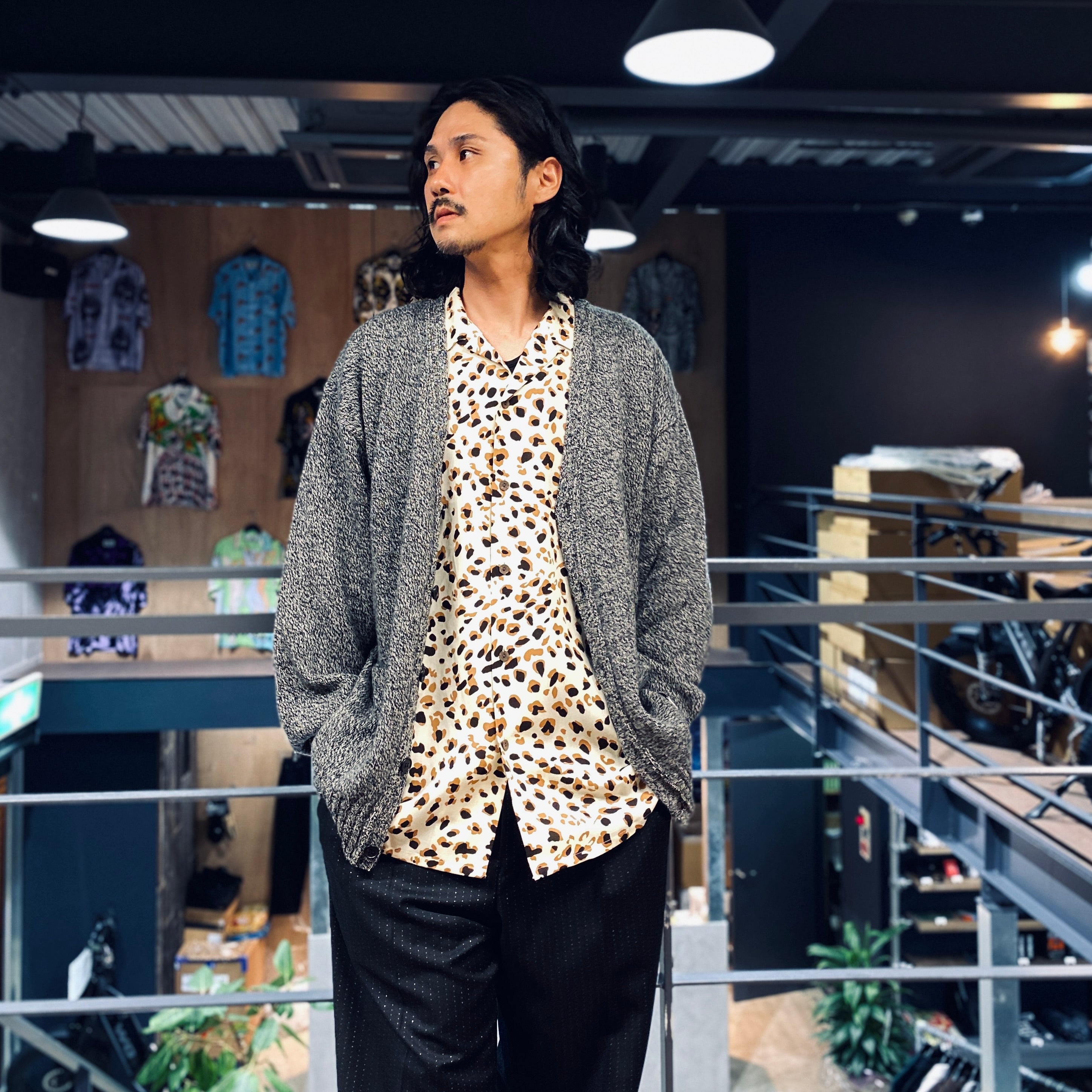 HAWAIIAN SHIRT L/S -TYPE 3- #WHITE [23FW-WMS-HI06]