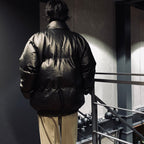 LEATHER DOWN JACKET -B- -TYPE 2- #BLACK [23FW-WMO-OD03]