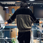 天鵝絨運動外套#黑色 [23FW-WMO-TJ02]