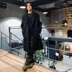 DOUBLE PLEATED TROUSERS #CHARCOAL [23FW-WMP-TR21]