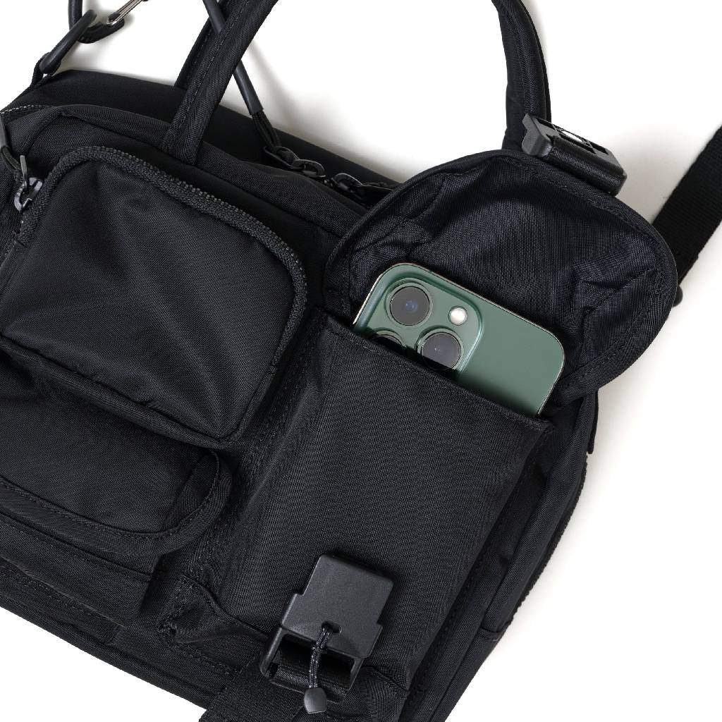 MULTI POCKET 2WAY BAG #BLACK [BCL-151]