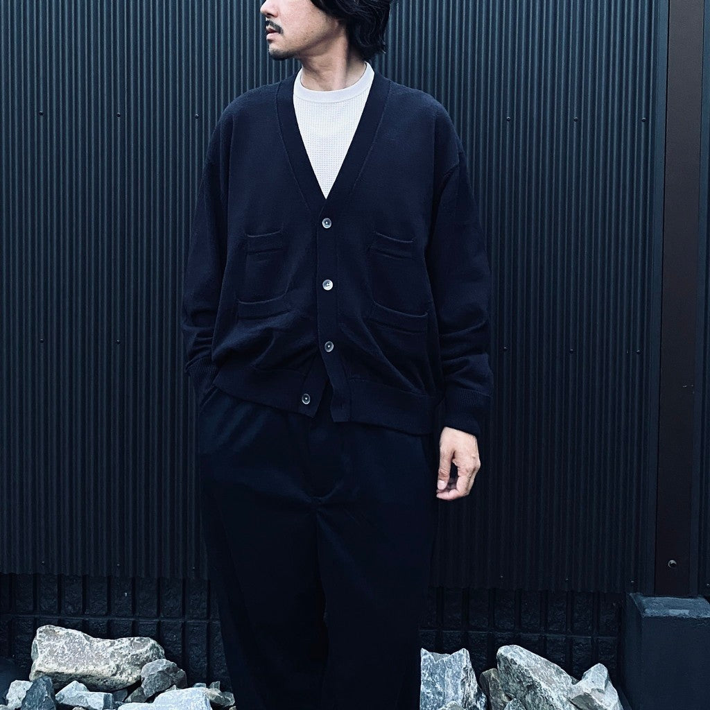 TECH KNIT CARDIGAN Brewed Protein #NAVY [BE-72026W]