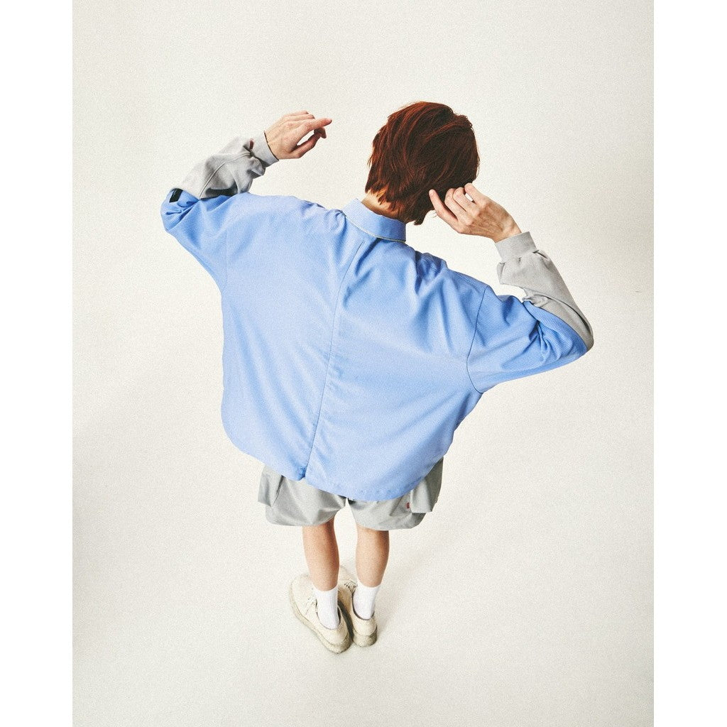 「GNV-Z」 SOFTBOX Zip-Split Wide Shirt #BLUE [GOOPI-25SS-JUN-02]