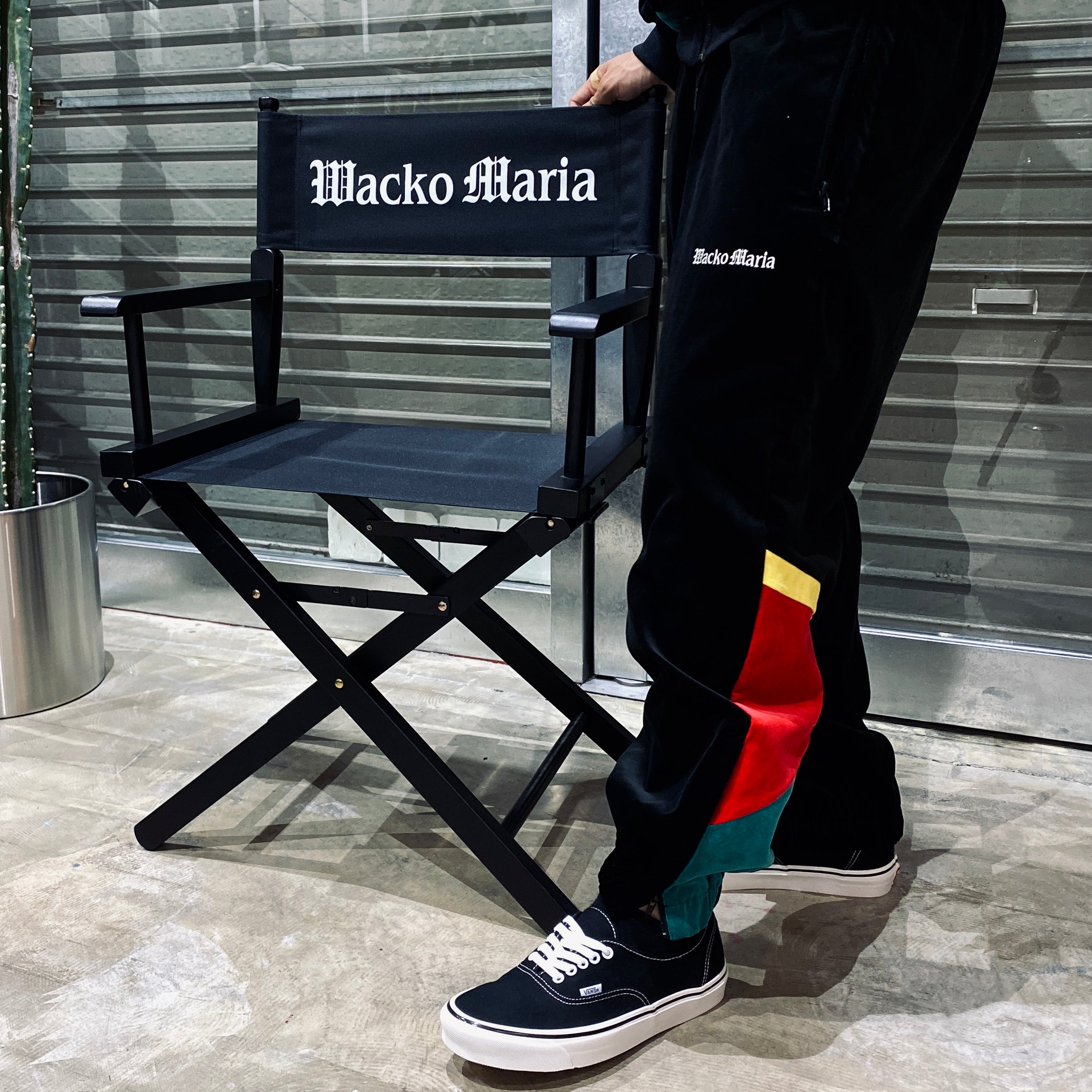 平絨運動褲#黑/綠 [23FW-WMO-TP06]