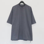 TECH DRAWSTRING S/S TEE #CHARCOAL [BE-41025]