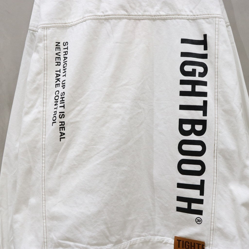 LABEL LOGO DENIM JACKET #WHITE [FW24-JK07]